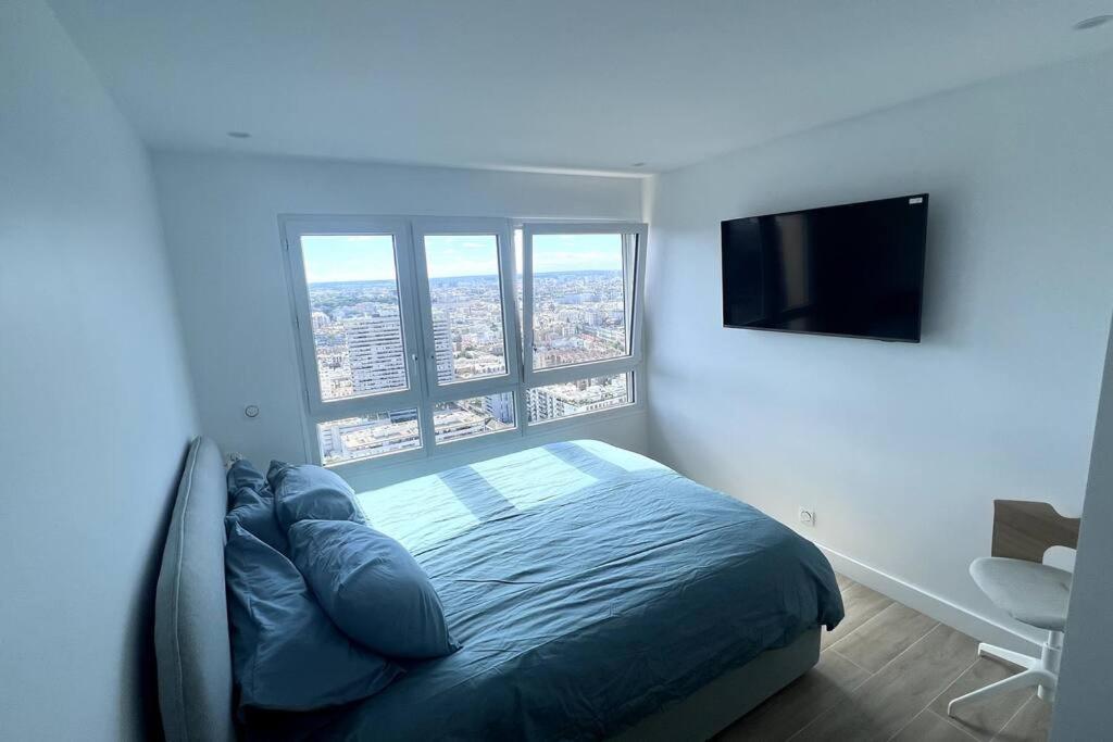 Nice Apartment With Amazing View Of Paris + Parking Luaran gambar