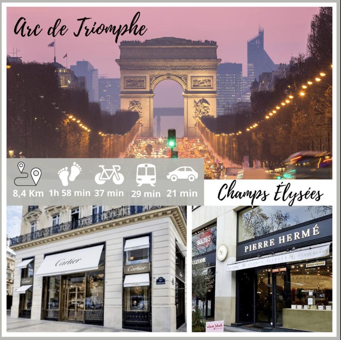 Nice Apartment With Amazing View Of Paris + Parking Luaran gambar